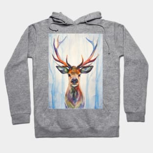 Watercolor deer Hoodie